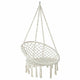 Gardeon Hammock Chair Outdoor Hanging Macrame Cotton Indoor Cream | Outdoorium