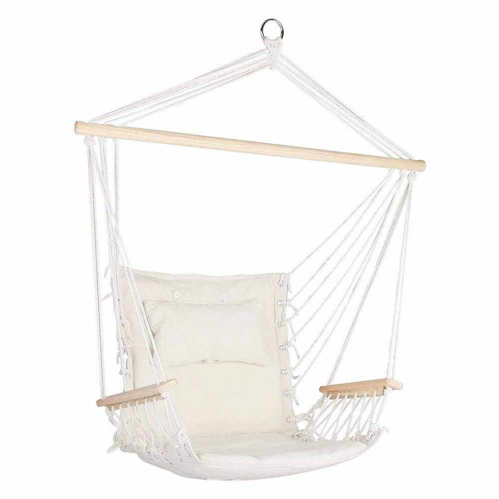 Hammock Hanging Swing Chair - Cream - Outdoorium