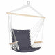 Gardeon Hammock Chair Hanging with Armrest Camping Hammocks Grey | Outdoorium
