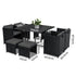 Horrocks 8 Seater Outdoor Dining Set-Black - Outdoorium