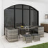 Horrocks 8 Seater Outdoor Dining Set-Grey - Outdoorium