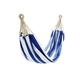 IDC Homewares Blue Striped Single Size Cotton Hammock 150 x 205 cm | Home & Garden > Hammocks