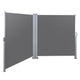 Instahut Side Awning Sun Shade Outdoor Retractable Privacy Screen 1.8MX6M Grey | Outdoorium