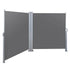 Instahut Side Awning Sun Shade Outdoor Retractable Privacy Screen 1.8MX6M Grey - Outdoorium