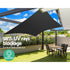 Instahut Shade Sail 5x7m Rectangle 280GSM 98% Black Shade Cloth | Outdoorium