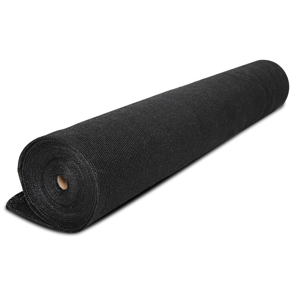 Instahut 3.66 x 20m Shade Sail Cloth - Black - Outdoorium