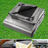 Instahut Tarp Tarpaulin 3.6x7.3m Canvas Camping Heavy Duty Sun Cover - Outdoorium