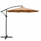 Instahut 3m Outdoor Umbrella Cantilever Beach Garden Patio Beige | Outdoorium
