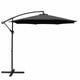 Instahut 3m Outdoor Umbrella Cantilever Beach Garden Patio Black | Outdoorium