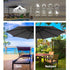 Instahut Outdoor Umbrella 3M Cantilever Beach Garden Patio Charcoal - Outdoorium