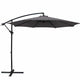 Instahut 3m Outdoor Umbrella Cantilever Beach Garden Patio Charcoal | Outdoorium