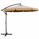 Instahut 3m Outdoor Umbrella Cantilever Garden Beach Patio Beige | Outdoorium