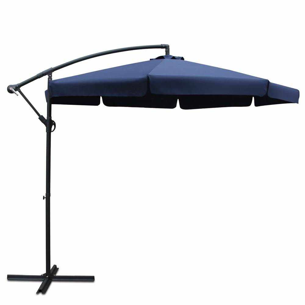 Instahut 3M Outdoor Umbrella - Navy - Outdoorium