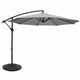 Instahut 3m Outdoor Umbrella w/Base Cantilever Beach Garden Patio Grey | Outdoorium