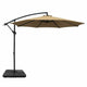 Instahut 3m Umbrella w/Base Outdoor Cantilever Beach Garden Patio Parasol Beige | Outdoorium