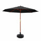 Instahut 3m Outdoor Umbrella w/Base Pole Umbrellas Garden Sun Stand Deck Black | Outdoorium