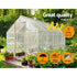 Instahut Tarp Tarpaulin 3x4m Canvas Heavy Duty Camping Cover Clear - Outdoorium