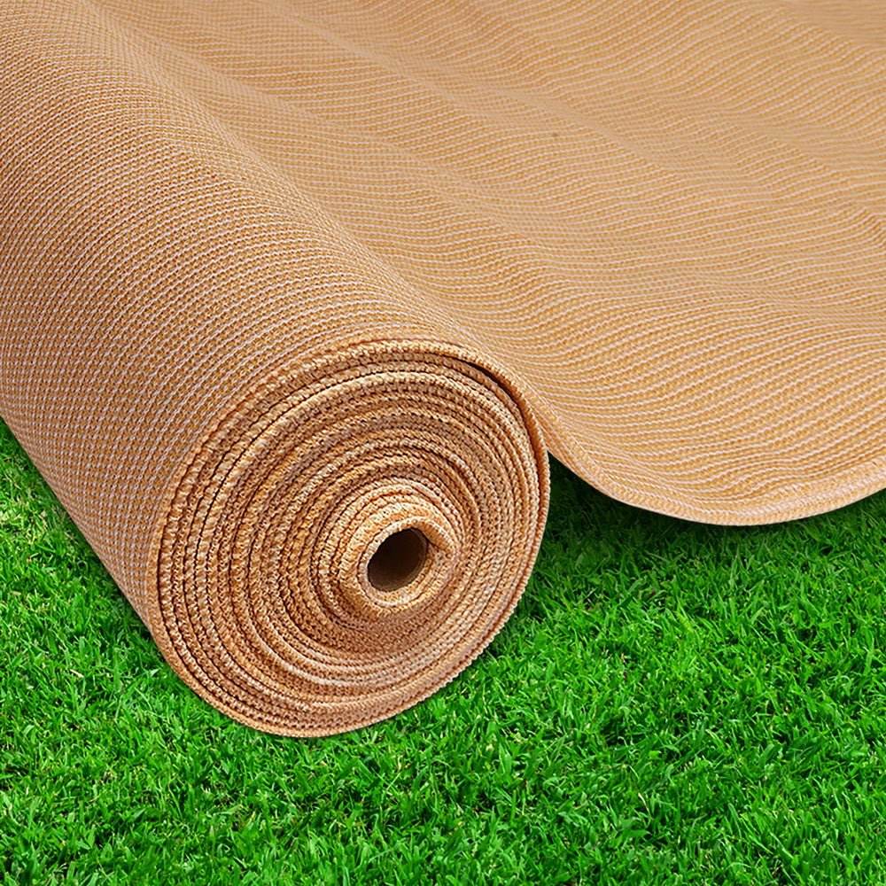 Instahut 70% Shade Cloth 1.83x50m Shadecloth Sail Heavy Duty Beige | Outdoorium