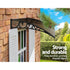 Instahut Window Door Awning? 1mx1m Brown Hollow Sheet Plastic Frame - Outdoorium