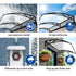 Instahut Window Door Awning Canopy 1mx2m Transparent Sheet Black Plastic Frame | Outdoorium
