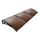 Instahut Window Door Awning 1mx3m Brown Hollow Sheet Plastic Frame | Outdoorium