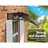 Instahut Window Door Awning 1mx3m Brown Hollow Sheet Plastic Frame - Outdoorium