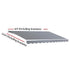 Instahut Retractable Folding Arm Awning Motorised Sunshade 4Mx2.5M Pearl Grey - Outdoorium