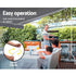 Instahut Retractable Folding Arm Awning Manual Sunshade 4Mx2.5M Pearl Grey | Outdoorium