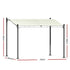 Instahut Gazebo Marquee 3m Outdoor Event Wedding Tent Camping Party Shade Iron Art Canopy Beige | Outdoorium