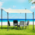 Instahut Gazebo Marquee 3m Outdoor Event Wedding Tent Camping Party Shade Iron Art Canopy Beige | Outdoorium