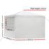 Instahut Gazebo 3x3m Marquee Wedding Party Tent Outdoor Camping Side Wall Canopy Window Panel White | Outdoorium