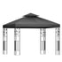 Instahut Gazebo 3x3m Party Marquee Outdoor Wedding Event Tent Iron Art Canopy - Outdoorium