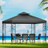 Instahut Gazebo 3x3m Party Marquee Outdoor Wedding Event Tent Iron Art Canopy - Outdoorium