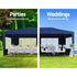 Instahut Gazebo 3x6m Marquee Wedding Party Tent Outdoor Camping Side Wall Canopy 6 Panel Blue - Outdoorium