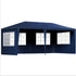Instahut Gazebo 3x6m Marquee Wedding Party Tent Outdoor Camping Side Wall Canopy 6 Panel Blue - Outdoorium
