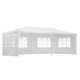 Instahut Gazebo 3x6m Marquee Wedding Party Tent Outdoor Camping Side Wall Canopy 4 Panel White | Outdoorium