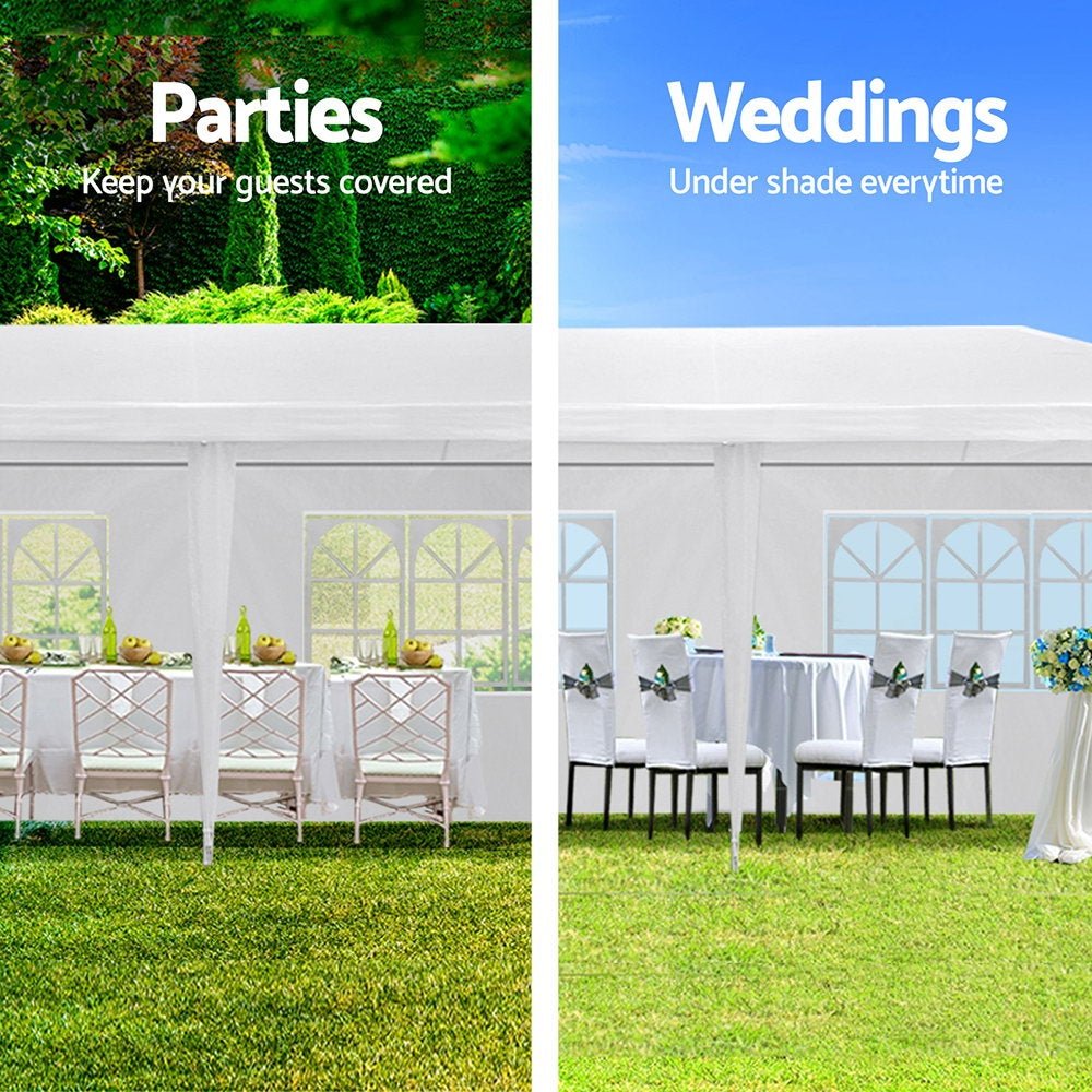 Instahut Gazebo 3x9 Outdoor Marquee Gazebos Wedding Party Camping Tent 8 Wall Panels - Outdoorium