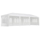 Instahut Gazebo 3x9m Marquee Wedding Party Tent Outdoor Camping Side Wall Canopy 5 Panel White | Outdoorium