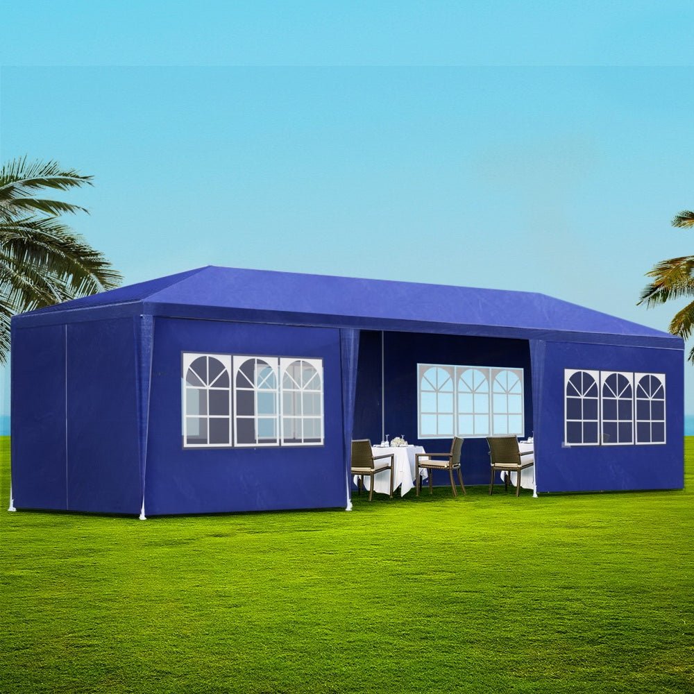 Instahut Gazebo 3x9 Outdoor Marquee Wedding Gazebos Tent Canopy Camping Tent BU - Outdoorium
