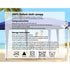 Instahut Gazebo 3x9m Marquee Wedding Party Tent Outdoor Camping Side Wall Canopy 8 Panel Blue - Outdoorium