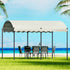 Instahut Gazebo Marquee 4x3m Outdoor Event Wedding Tent Camping Party Shade Iron Art Canopy Beige | Outdoorium