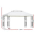 Instahut Gazebo 4x3m Marquee Outdoor Wedding Party Event Tent Home Iron Art Shade White | Outdoorium