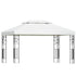 Instahut Gazebo 4x3m Marquee Outdoor Wedding Party Event Tent Home Iron Art Shade White | Outdoorium
