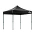 Instahut Gazebo Pop Up Marquee 3x3 Folding 500D Wedding Tent Base Pod Black - Outdoorium