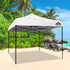 Instahut Gazebo Pop Up 3x3m w/Base Podx4 Marquee Folding Outdoor Wedding Camping Tent Shade Canopy White - Outdoorium