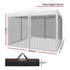 Instahut Gazebo Pop Up Marquee 3x3m Wedding Party Outdoor Camping Tent Canopy Shade Mesh Wall White | Outdoorium