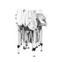 Instahut Gazebo Pop Up Marquee 3x3m Wedding Party Outdoor Camping Tent Canopy Shade Mesh Wall White | Outdoorium