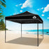 Instahut Gazebo Pop Up Marquee 3x3m Folding Tent Wedding Outdoor Camping Canopy Gazebos Shade Black | Outdoorium