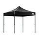 Instahut Gazebo Pop Up Marquee 3x3m Folding Tent Wedding Outdoor Camping Canopy Gazebos Shade Black | Outdoorium