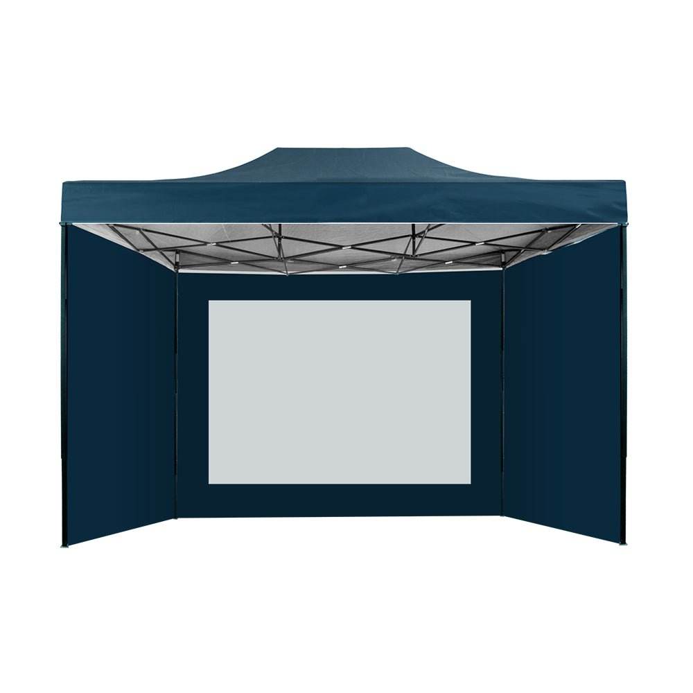 Instahut Gazebo 3x4.5 Pop Up Marquee Folding Wedding Tent Gazebos Camping Outdoor Shade Canopy Navy | Outdoorium